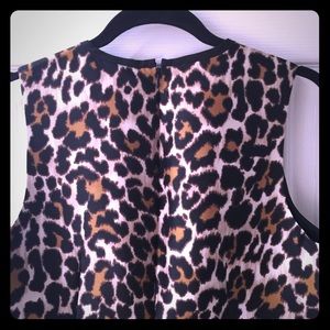 Jcrew sleeveless animal print dress